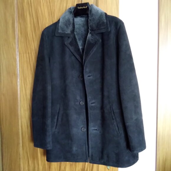 NWOT The Fur Vault Men's Brown Shearling Coat Size Medium - Picture 6 of 12